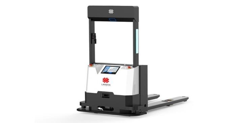 无人叉车工厂车间AGV避障导航智能搬运机器人托盘搬运的应用-浙江迈尔微视Mrdvs移动机器人-3D视觉专家